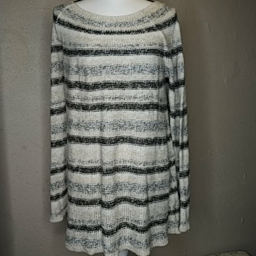 Style & Co. Flare Sweater Metallic Thread 1X